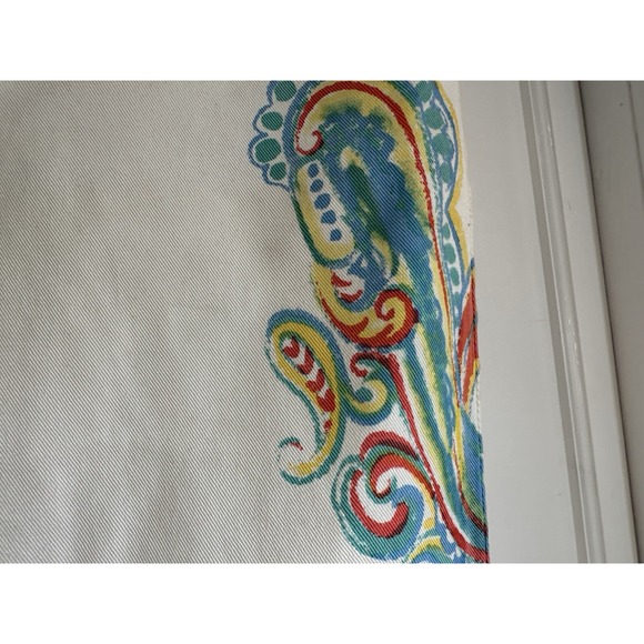 New Polo Ralph Lauren Jean women SIZE 8 Regular White Paint Multi colors‎ - Picture 16 of 16